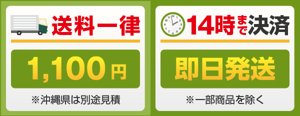 送料一律 550円　※沖縄県は別途見積 14時まで決済 即日発送 ※一部商品を除く